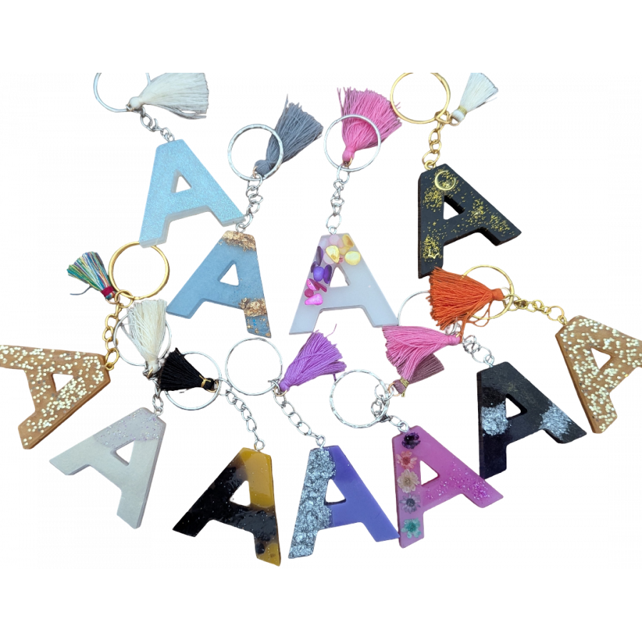 PORTE-CLÉS EN RÉSINE EPOXY FABRICATION ARTISANALE